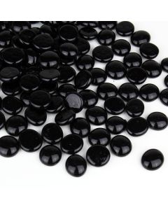 glass vase filler flat aquarium gem stones black