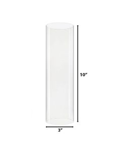 glass bottomless candle holder tubes chimney