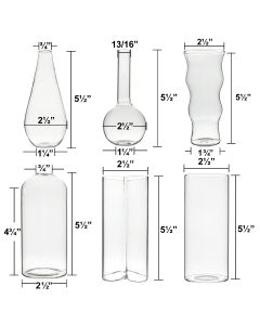glass bud mini vases