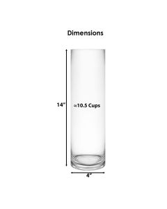 14 inches cylinder vases