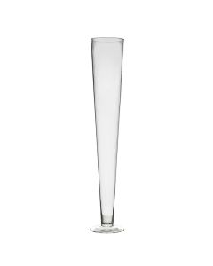 Clear Glass Trumpet Vase 32 inch