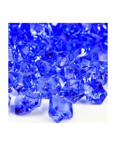 24 lbs Acrylic Ice Rock Crystal 1" Vase Fillers Table Scatters (Approx. 4320 pcs)-Cobalt Blue