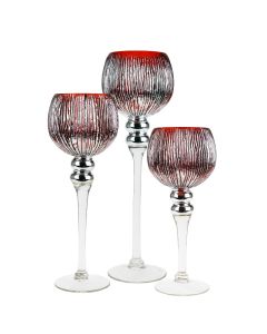 etched finished Candle Holder