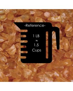 Crushed Orange Gravel 0.2" Vase Fillers (28 lbs and 48 lbs)