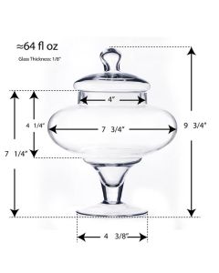 glass apothecary candy buffet jars