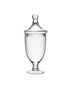GLASS APOTHECARY JARS SET