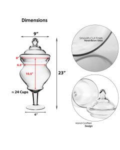 glass apothecary jars candy buffet parties containers