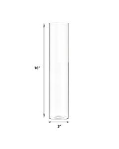 16 inches glass cylinder vases