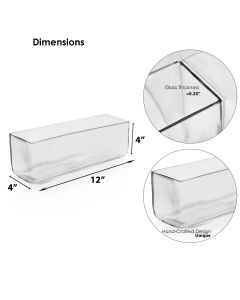 glass rectangle vase