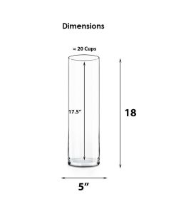 18 inches cylinder vases wholesale