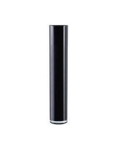 Black glass cylinder vases