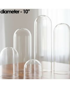 10" diameter - glass domes