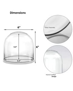 glass dome cloches covers
