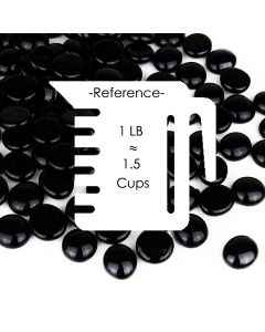 glass vase filler flat aquarium gem stones black