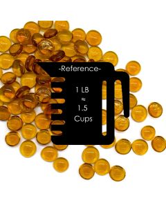 glass vase filler flat aquarium gem stones amber