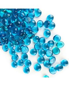 light blue gem stones beads vase fillers aquarium tank glass