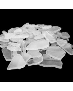 45 lbs Clear Flat Sea Glass Vase Fillers, Approx. 67.5 Cups