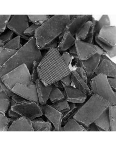 45 lbs Black Flat Sea Glass Vase Fillers, Approx. 67.5 Cups