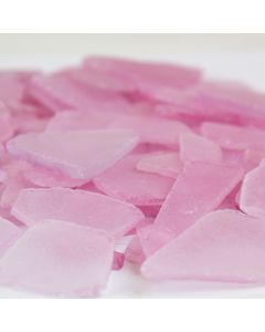 45 lbs Pink Flat Sea Glass Vase Fillers, Approx. 67.5 Cups