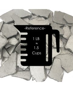 25 lbs Sea Glass Flat Vase Filler Silver 0.25" - 2.8" (Multiple Packing)
