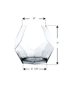 glass geometry terrarium vase