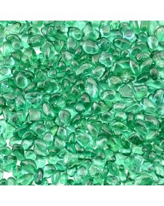 28 lbs Aquarium Gravel Teal Tumbled Glass Bead Gem Stones
