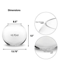 large glass bubble bowl