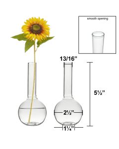 5.5" Height Mini Glass Flower Bud Vase 