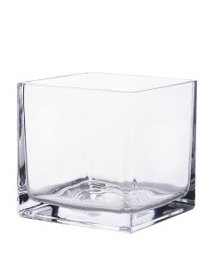 5 inches glass cube vases