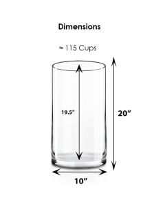 10 INCHES CYLINDER VASES
