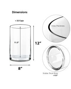 glass cylinder vase wholesale