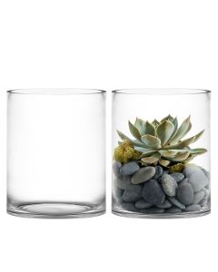 large glass cylinder vases 10 inches