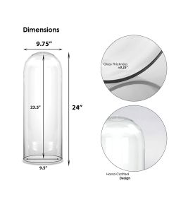 Glass cloches domes display 
