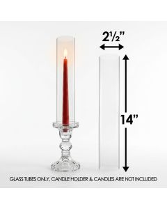 glass candle holder open ended hurricane chimney shades tubes