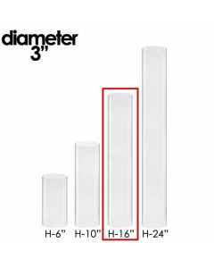 glass bottomless candle holder tubes chimney
