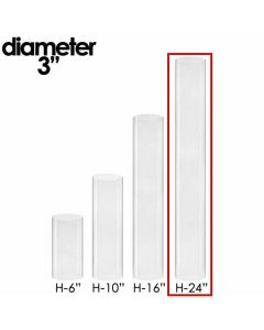 glass bottomless candle holder tubes chimney
