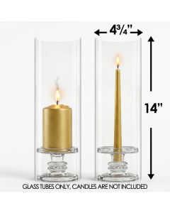glass hurricanes candle holder chimney tubes shades