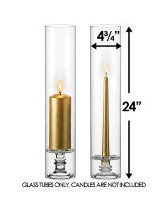 glass candle holders pillars tapers candles