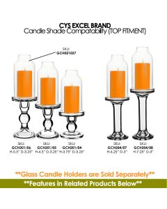 glass hurricane chimney tube candle holder shades open ended wholesale