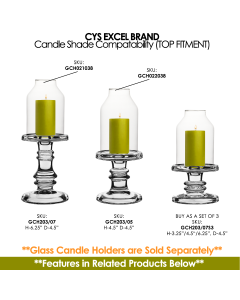 glass hurricane chimney tubes