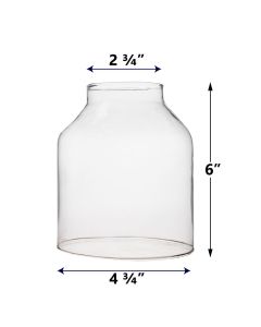 glass hurricane chimney tubes