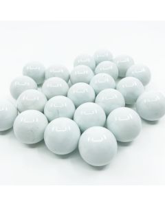 Glass Round Marbles (Multiple Color Options) 0.88&amp;quot; Beads Aquarium Vase Fillers (Approx. 644 pcs)-White-Pack of 28 lbs