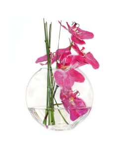 glass moon shape oval vases