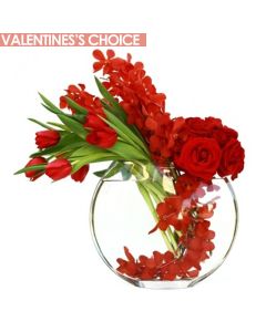 Glass Moon Shape Vase H-10.25" Opening - 8" x 3.75" Oval Centerpieces, Pack of 4 pcs