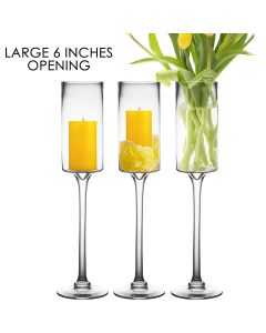 glass pillar candle holders