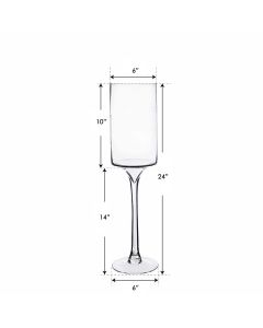 glass pillar candle holders