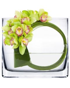 glass rectangle vase