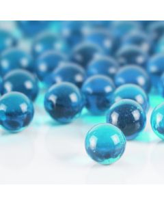 light blue round glass marble fillers