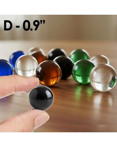 large glass round marble 