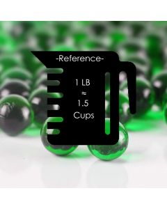 green glass round marble vase fillers